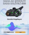 D2-6x 1000m Mesafeli 6 Kanallı İntercom Bluetooth Motosiklet Kask Kulaklığı İntercom Kulaklık