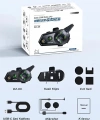 D2-6x 1000m Mesafeli 6 Kanallı İntercom Bluetooth Motosiklet Kask Kulaklığı İntercom Kulaklık