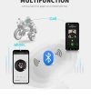 D60 Motor Kask Kulaklık Rgb Modlu Motosiklet Kulaklık Su Geçirmez 5.3 Bluetooth Intercom
