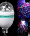 Döner Başlıklı Renkli Disko Ampul Priz Aparatı Hediyeli