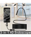 Endoskop 3 İn 1 Yılan Kamera Usb Micro Usb Type-c 20 Metre Sert Kablo