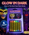 Fosforlu Glow Parti Boyası 6’lı – Karanlıkta Parlayan Yüz Boyası