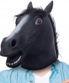Gerçekçi At Kafası Maskesi Siyah Renk