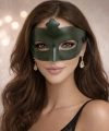 Haki Yeşil Gizemli Masquerade Maskesi