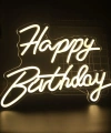Happy Bırthday Yazılı Neon Led