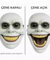 Hareketli Çene Mekanizmalı Korku Maskesi Yeşil
