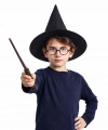 Harry Potter Tarzı Çocuk Seti (siyah Keçe Şapka, Asa, Gözlük)