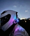 Helmet Graffiti Motor Kask Kulaklık Rgb Modlu Su Geçirmez 6.0 Bluetooth Intercom Yenı Model