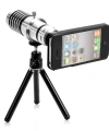 İphone5,5s,i̇phone4.4s Için Alüminyum 14x Optik Zoom Yakından Görüntü Çekme Dürbün