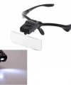 Işıklı Gözlük Büyüteç  5 Farklı Lens 9892b