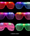 Işıklı Panjur Şeritli Led Parti Gözlüğü 6 Renk 6’lı Set