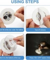 Işıklı Yapışkanlı Bardak Altı Aparatı Ledli 3 Modlu 6 Cm Çap 1 Adet