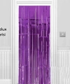 Işıltılı Duvar Ve Kapı Perdesi Mor Renk 90x200 Cm