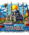 İstanbul Temalı Silikon Buzdolapı Süsü Magnet Alk5375