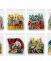 İstanbul Temalı Silikon Buzdolapı Süsü Magnet Alk5826