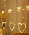 Kalp Dekorlu Animasyonlu Perde Led Işık 3 Metre