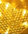 Kalp Perde Led 3m 6 Sıra 12 Adet Kalp Led Işık Gün Işığı