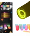 Karanlıkta Yanan Gece Işığı Mega Glow Bardaklar 8 Adet 8.5 X 10.5 Cm