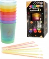 Karanlıkta Yanan Gece Işığı Mega Glow Bardaklar 8 Adet 8.5 X 10.5 Cm