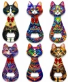 Kedi Tasarımı İstanbul Temalı Buzdolapı Süsü Magnet Alk5408