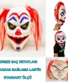 Kızıl Saçlı Joker Palyaço Maskesi