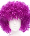 Koyu Mor Renk Violet Afro Bonus Saç Peruk