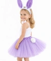 Lila Mor Tavşan Kostüm Seti Kız Çocuk – Tütü Etekli 4 Parça