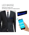 Matrix Kayan Led Yaka Rozeti Mobil Kontrollü Dijital Etiket 9×3cm