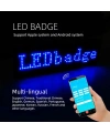 Matrix Kayan Led Yaka Rozeti Mobil Kontrollü Dijital Etiket 9×3cm