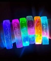 Mavi Led Işıklı Baskı Yapılabilen Pilli Bileklik Bilezik 1,5 Cm Genişlik
