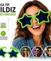 Mega Tip Yıldız Parti Gözlüğü Yeşil Renk
