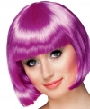 Mor Renk Parti Peruğu Küt Saç