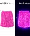 Neon Pembe Hawaii Parti Eteği 40 Cm