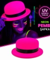 Neon Pembe Uv Parti Şapkası Plastik