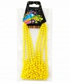 Neon Sarı Boncuk Kolye 80 Cm – Retro 80’ler 90’lar Parti Aksesuarı