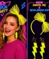 Neon Sarı Dantel Taç Ve Şimşek Küpe 8039ler 9039lar Parti Seti