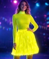 Neon Sarı Hawaii Parti Eteği 40 Cm