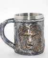 Paslanmaz Çelik Aslan Büstü Kupa Bardak Alk2562