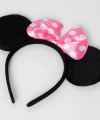 Pembe Fiyonklu Minnie Mouse Tacı Mini Kulak