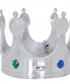 Plastik Kral Tacı Gümüş Renk Çocuk Boy 45 Cm