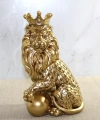 Polyester Dekoratif Taçlı Aslan Figürü Alk2574
