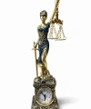 Polyester Saatli Adalet Figürü Alk4427