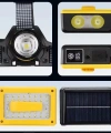 Pro F-3003 Alüminyum Pm10-tg Led Type-c Powerbank Ve Solar Şarjlı Kamp Kafa Feneri