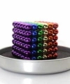 Renkli 216 Mıknatıs Neocube Mıknatıs 5mm Neodyum