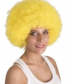 Sarı Renk Kıvırcık Afro Bonus Peruk