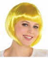 Sarı Renk Parti Peruğu Kısa Küt Saç