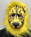 Sarı Yeleli Sarı Saçlı Aslan Maskesi Mega Peluş 2 No