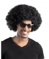 Siyah Renk Kıvırcık Afro Bonus Peruk Parti Peruğu