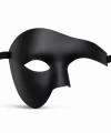 Siyah Yarım Erkek Maske – Phantom Parti  Balo Maskesi