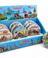 Taşlı İstanbul Temalı İnce El Aynası Alk5821